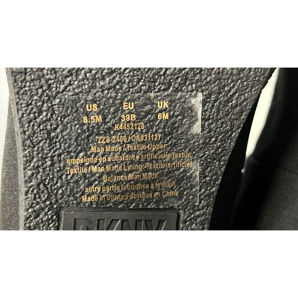 NIB DKNY "TOIA" Black & Gray Lace-Up Platform Boots - Size 8.5 - Picture 10 of 11